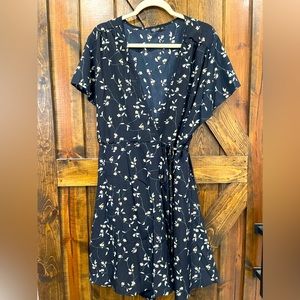 Shein Curve Navy Wrap Dress - 2x